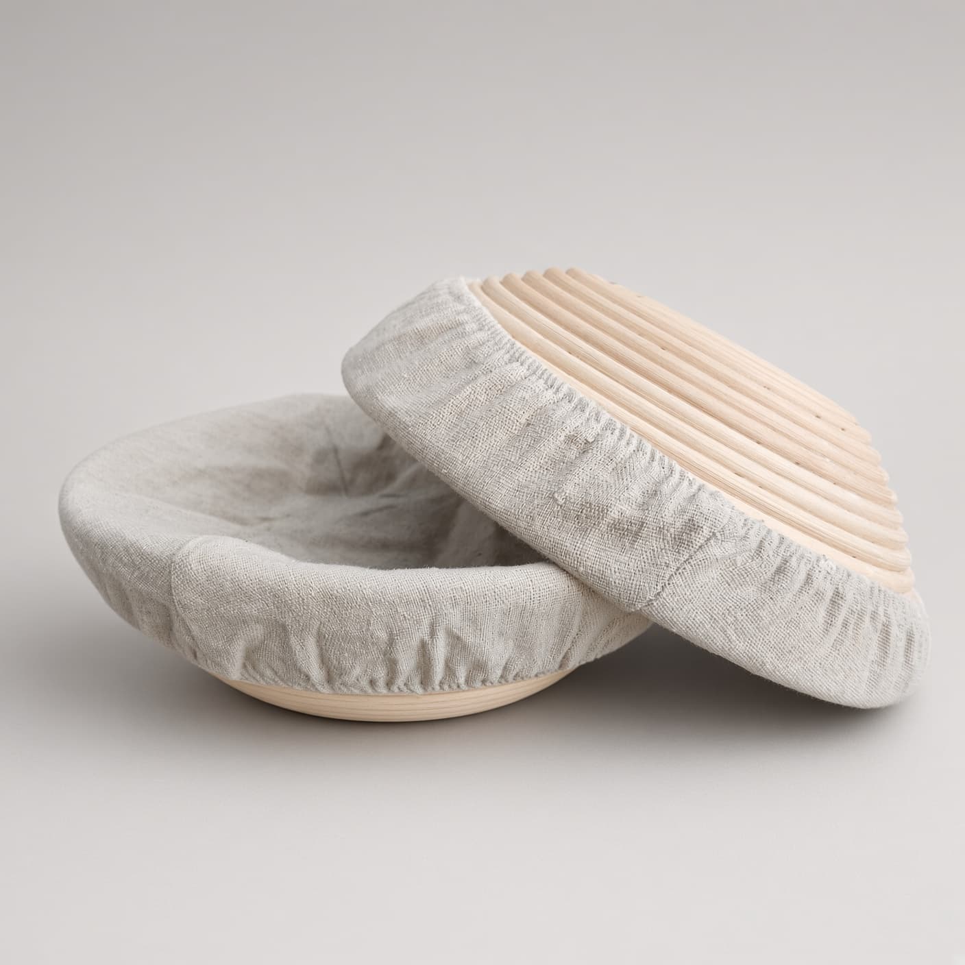 Dimpola 9-Inch Round Banneton Bread Proofing Baskets, Set of 2